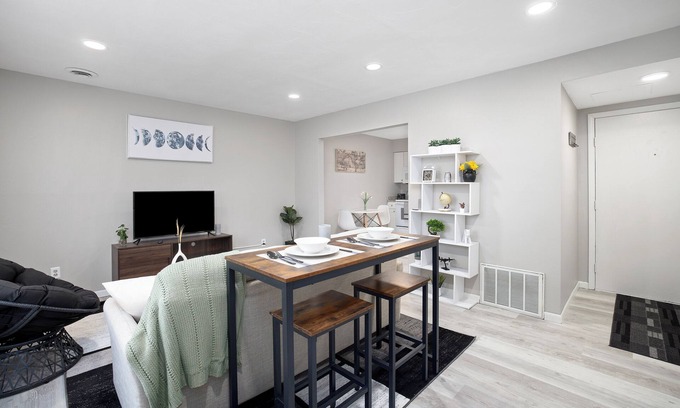 Brookline Station Apartment | Charming and cozy with a modern flair, 2 BR/1.5 BA, townhome apartment