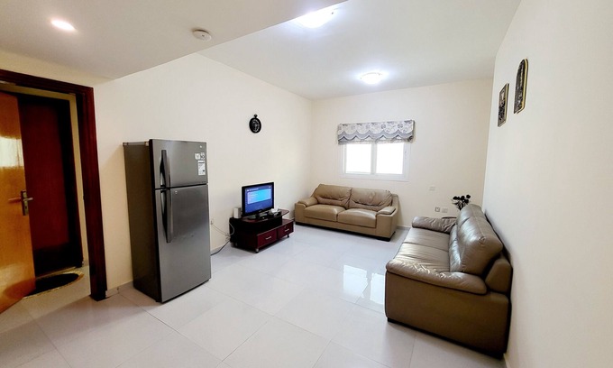 Al Qasimia Apartment | Charming and spacious 2-bedroom apartment with 2 bathrooms, kitchen and balcony.