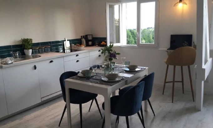 La Foret-Fouesnant Apartment | Charming apartment with magnificent sea view