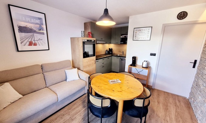 Montalbert Apartment | Charming Apartment Close to Slopes in La Plagne - 6 Guests