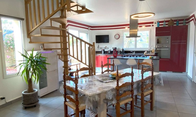 Pleumeur-Bodou House | Charming Beachside House with Garden, Terrace, and Free WIFI on Ile Grande