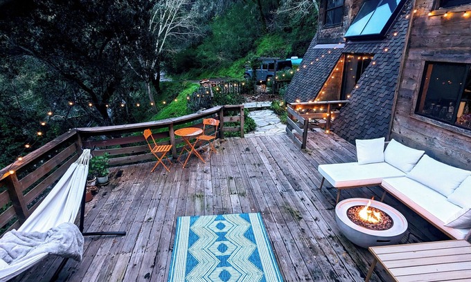 Carmel Valley Cabin | Charming cabin in Carmel Valley with private trail and wood-burning fireplace