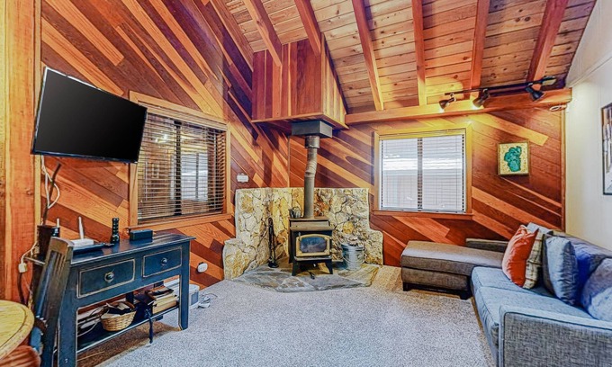 Tahoma Cabin | Charming Cabin & Loft | Pretty Pine-Lined Deck | Close to West Shore Action