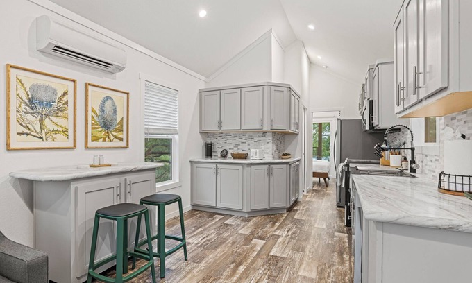 Fredericksburg Cabin | Charming Classic Cabin at the SKYE Texas Hill Country Resort!