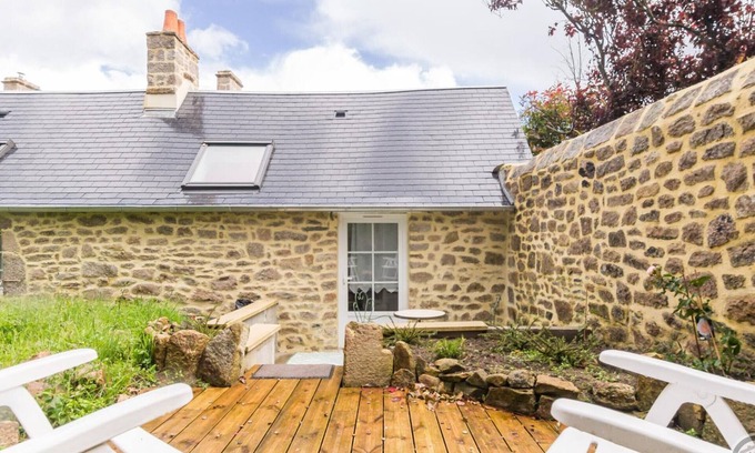 Gatteville-le-Phare Cottage | Charming Cottage with Private Terrace and Garden in Tranquil Village Setting