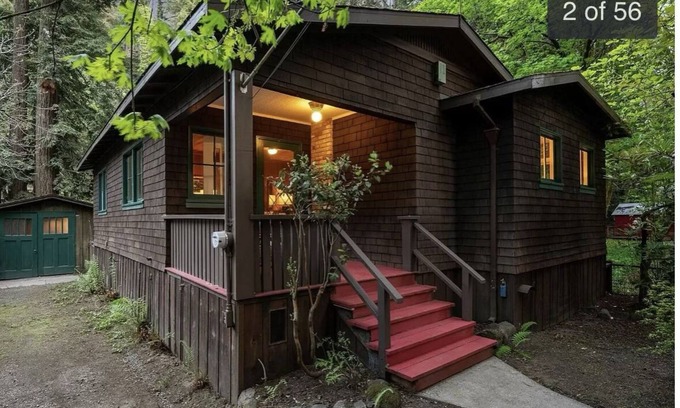 Monte Rio House | Charming Cottage Nestled In The Redwoods at The Russian River