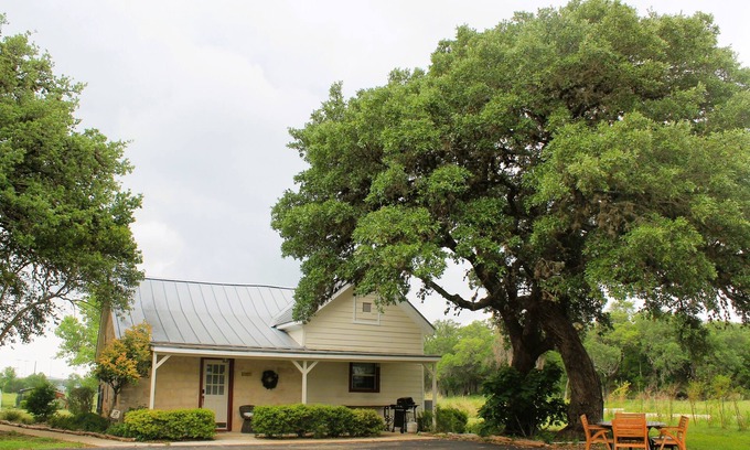 Boerne Cottage | Charming Cottage on Private Estate-2 min to Main St! WiFi, Pool, Grill