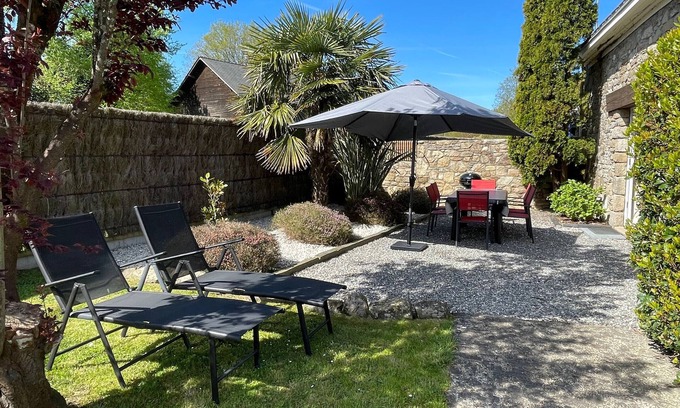Saint-Molf Cottage | Charming Cottage with Fireplace, Mezzanine, and Garden near Guérande