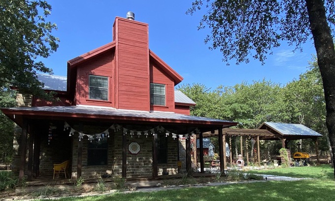 Decatur Other | Charming farmhouse in the woods-rustic barn, pool, tipis, trails and tree house!