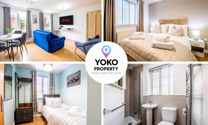 Milton Malsor Apartment | Charming 2 Bedroom 2 Bathroom Flat Free Parking Sky TV