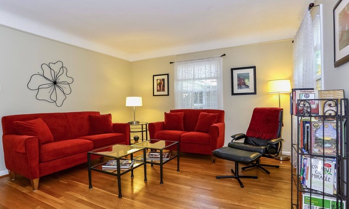 Milford House | Charming Home with Sunroom a Short Walk to Downtown - Pet-Friendly