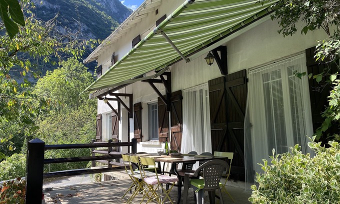 Niaux House | Charming Holiday Home with Mountain and River Views