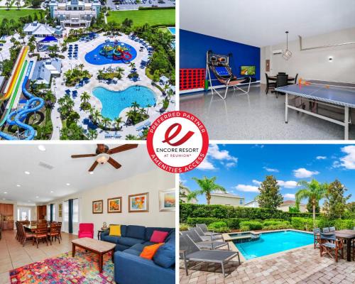 West Kissimmee House | Charming Home Near Disney With Private Pool, Game Room And Waterpark & Resort Access At Encore Resorts Reunion - 410No