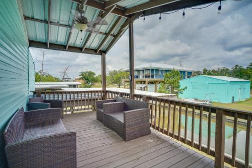 Lake Charles House | Charming Home with Dock, Near Downtown Lake Charles!