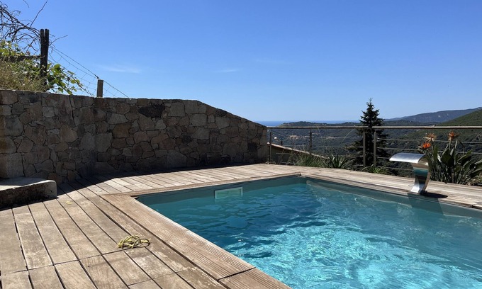 Sari-d'Orcino House | Charming house with sea and mountain views and private pool