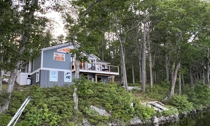 Damariscotta Cottage | Charming Lakefront Cottage ~ Private Dock w/Stunning Lake Views