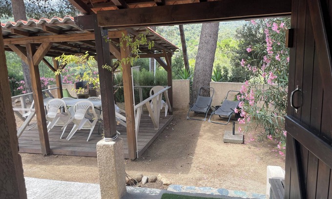 Belvedere-Campomoro Apartment | Charming little ground floor apartment villa with garden area