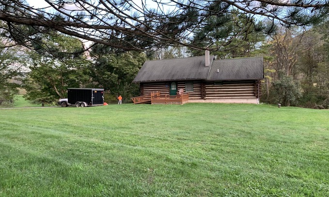 Wellsboro Cabin | Charming Log Cabin on Pine Creek Rail Trail