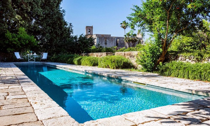 Muro Leccese Villa | Charming Masseria Ferramosca with a secret garden and pool near Otranto
