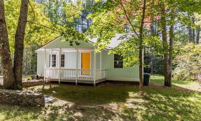 Lyman House | Charming, modern 2-bedroom home steps from public beach on Kennebunk Pond.