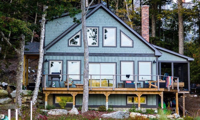 Lucerne-in-Maine Cottage | Charming newly built cottage with 3 bedrooms 2 baths, internet, on Phillips lake
