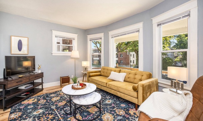 Milwaukee House | Charming Pet-Friendly 3-BR Home, Backyard, Firepit, A/C, Centrally Located