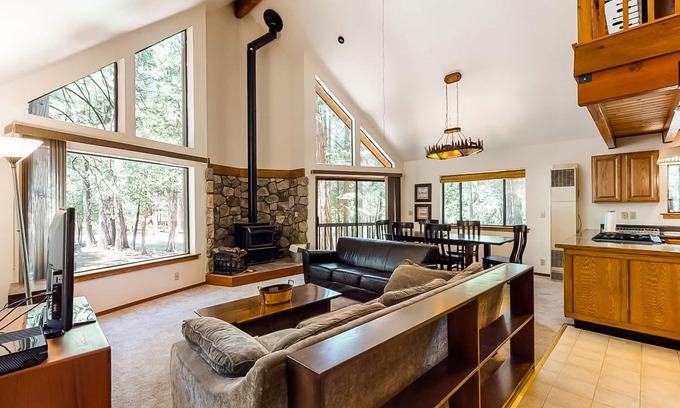 Arnold Cabin | Charming rustic retreat away from it all with great loft, foosball, & cozy deck