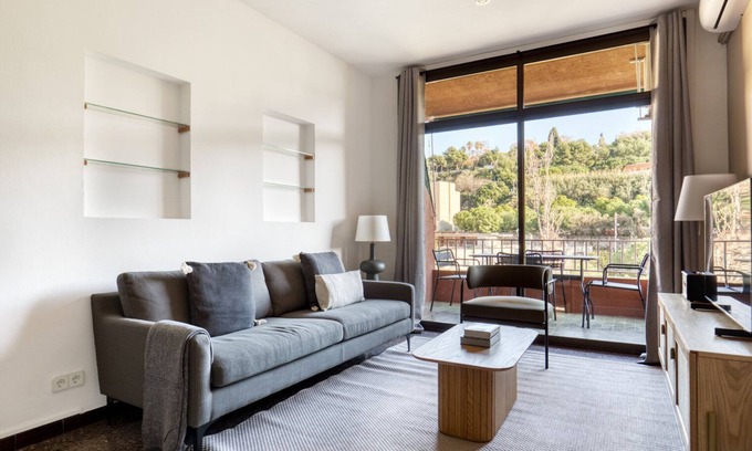 La Font de la Guatlla Apartment | Charming Sants-Montjuic 2BR w/Balcony, by Blueground