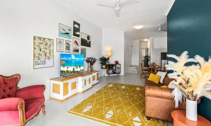 Trinity Beach Condo | Charming Seaside Condo with Balcony & Pool, Steps from Trinity Beach