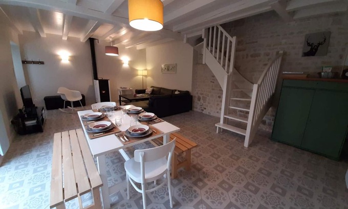 Coulonges Cottage | Charming Stone Cottage with Terrace, WiFi, and Baby Gear in Peaceful Village
