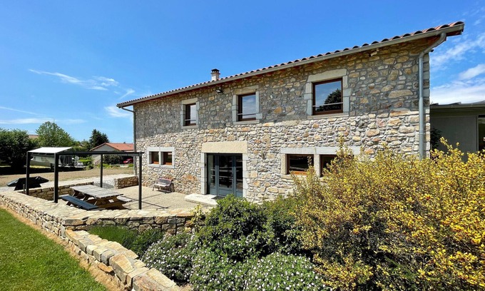 Boisset Cottage | Charming Stone House with Terrace, Boules Court, Near Medieval Villages and Amenities