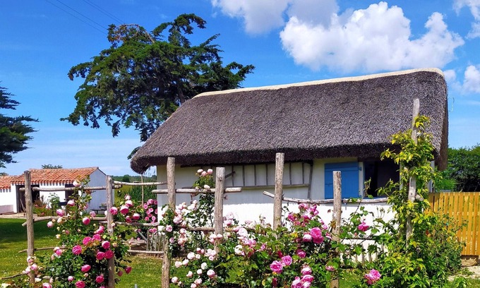 Le Perrier Cottage | Charming thatched cottage rental in the heart of the Vendée Breton marshlands near the beaches