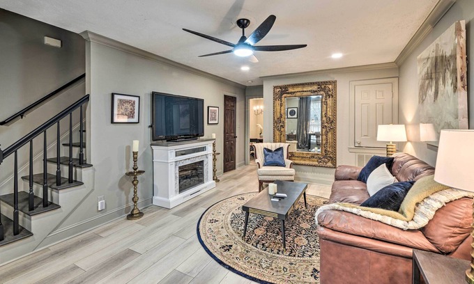 Terry Sanford House | Charming Townhome Near Downtown Fayetteville!