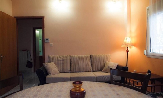 Trikala Apartment | Charming Trikala Apartment with Garden & Central Heating