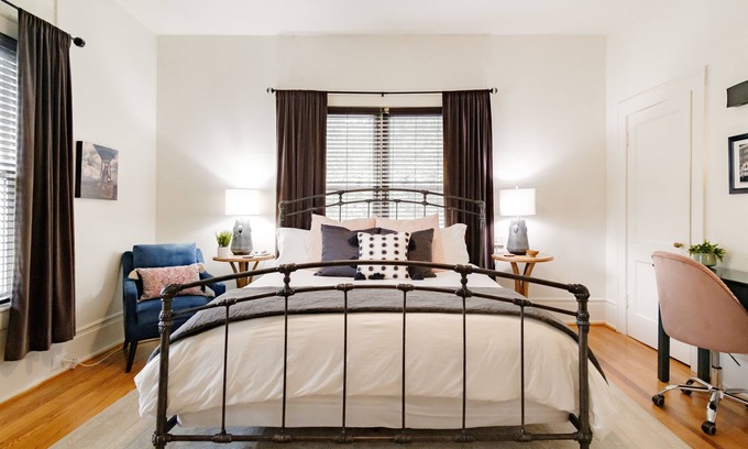 Birmingham Apartment | Charming Updated Loft with KING BED!