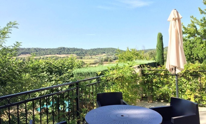 Serviers-et-Labaume Villa | Charming Village House,Uzès 5 Km, Pool, Walled Gardens, Views, 2 bedrooms