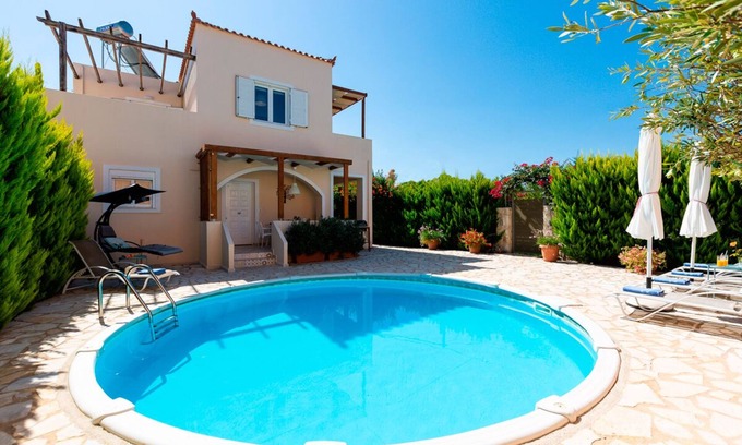 Almyrida Villa | Charming Villa Konaki★200m to the beach★Pool★No car needed