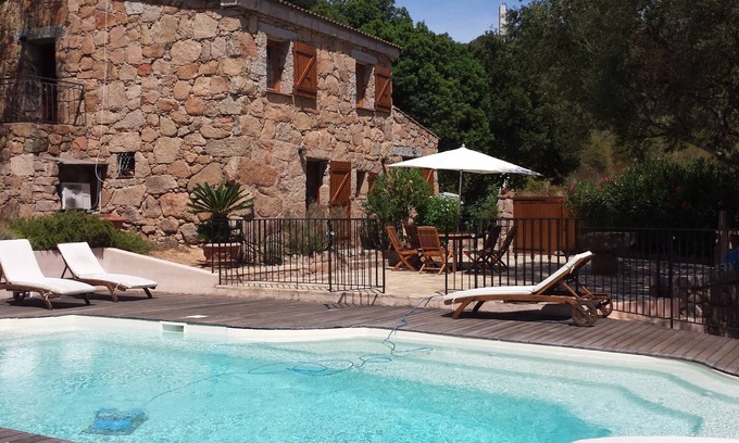 Porto-Vecchio House | Charming villa with private swimming pool, jacuzzi, in Corsica, Palombaggia