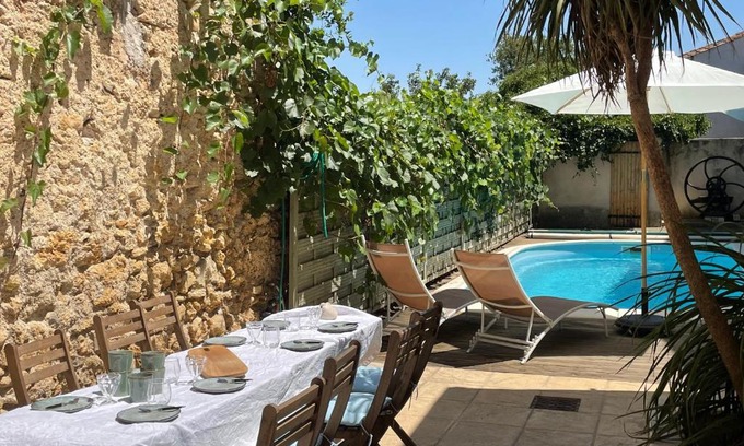 Autignac House | Charming village house with pool