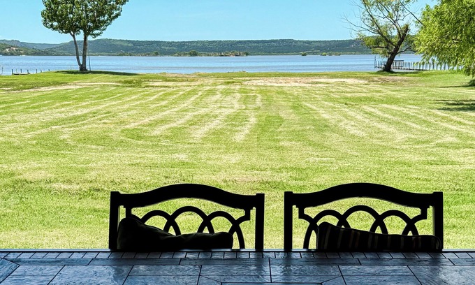 Graford House | Charming waterfront retreat on PK, boat slip included, & beach swimming area