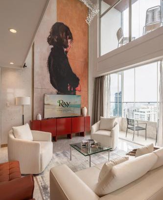 Thu Thiem Apartment | Charming white Saigon Penthouse 4 bed 4 bath