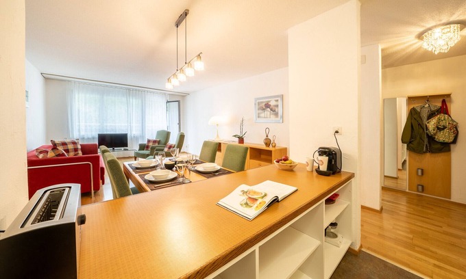 Vulpera Apartment | Chasa La Plavna: Charming 2.5 room flat with large balcony near the golf course