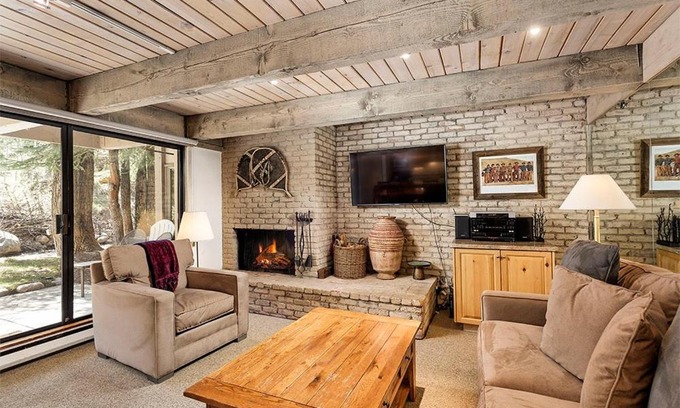 Aspen House | Chateau Eau Claire Unit 8, Riverfront Condo, Walking Distance to Town