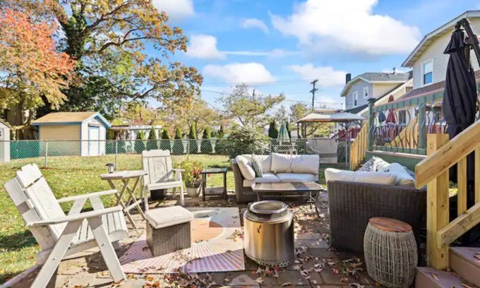 Asbury Park House | Cheerful 3 bedroom home with parking on premise