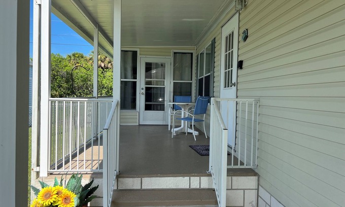 Barefoot Bay House | Cheerful Barefoot Bay vacation rental