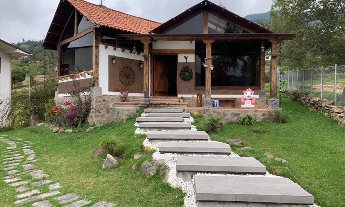 Paute House | Cheerful rustic house, gorgeously mountain landscaping