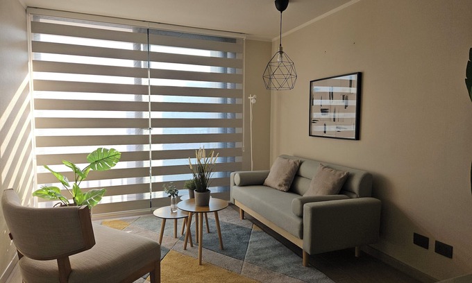 Nunoa Apartment | Chic 2-bedroom apartment with pool, gym, wifi and excellent location in Ñuñoa.