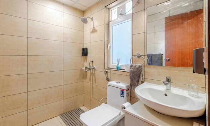 Noida Apartment | Chic 2-bedroom apartment with WiFi, AC in charming Noida