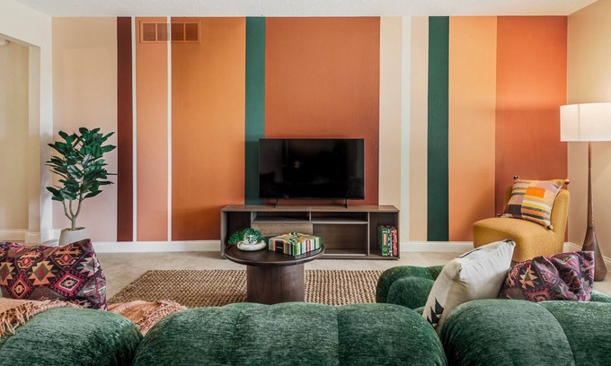 Northeast Heights House | Chic 5BR Boho Retreat w/Games & Outdoor Movies!
