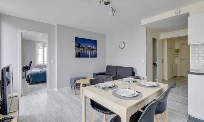 Cergy Apartment | Chic and Spacious Apart With Parking
